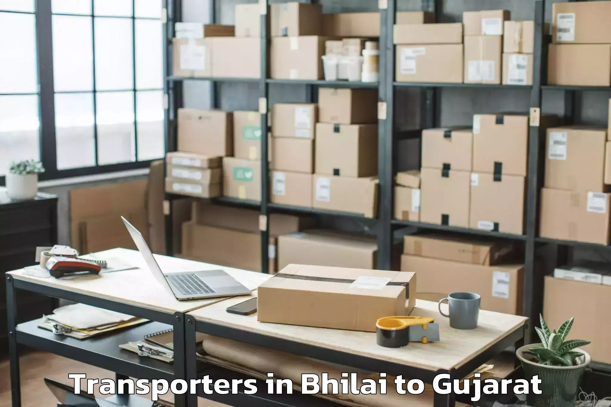 Top Bhilai to Bedi Transporters Available